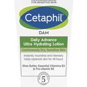 Cetaphil DAM Daily Advance Ultra-Hydrating Lotion | For Continuously Dry, Sensitive Skin