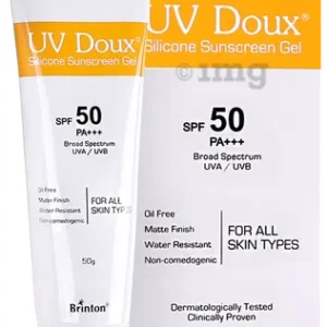 UV Doux Silicone Sunscreen Gel SPF 50 PA+++ | Oil-Free, Matte Finish & Water-Resistant
